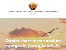 Tablet Screenshot of cocoabeachstay.com